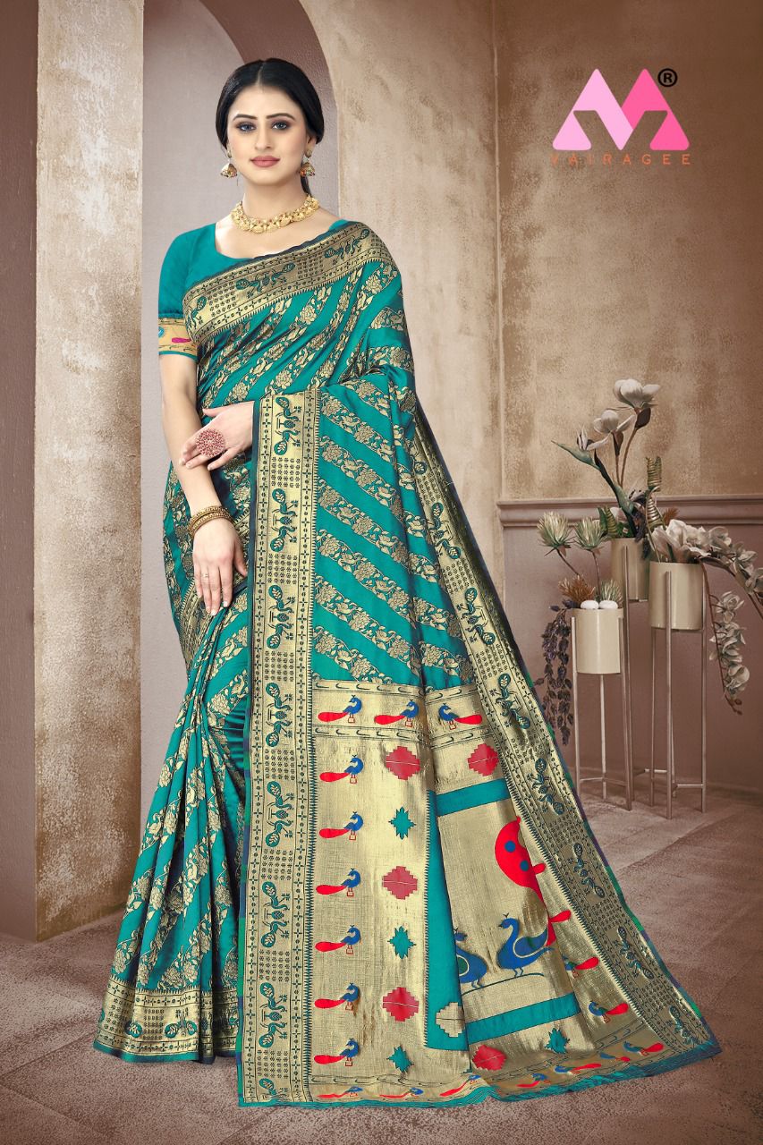 Mitra 3 New Fancy Wear Heavy Banarasi Silk Designer Saree Collection